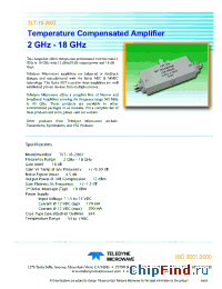 Datasheet TLT-18-2004 manufacturer Teledyne