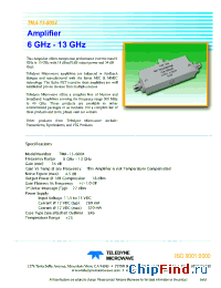 Datasheet TMA-13-6004 manufacturer Teledyne