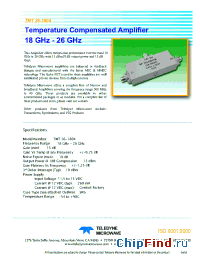 Datasheet TMT-26-1804 manufacturer Teledyne