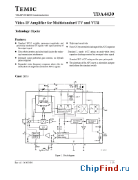 Datasheet TDA4439 manufacturer TEMIC