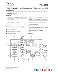 Datasheet TDA4452 manufacturer TEMIC