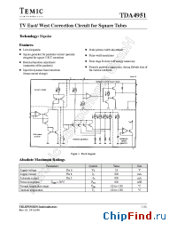 Datasheet TDA4951 manufacturer TEMIC