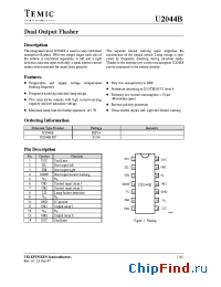 Datasheet U2044B manufacturer TEMIC