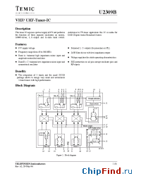 Datasheet U2309B-FSG3 manufacturer TEMIC