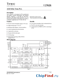 Datasheet U2782B-AFS manufacturer TEMIC
