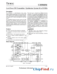 Datasheet U3550BM-AFL manufacturer TEMIC