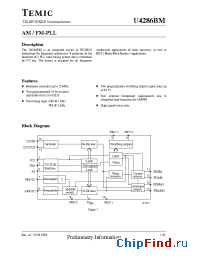 Datasheet U4286BM manufacturer TEMIC