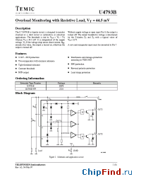 Datasheet U4793B-FP manufacturer TEMIC