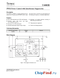 Datasheet U6083B manufacturer TEMIC