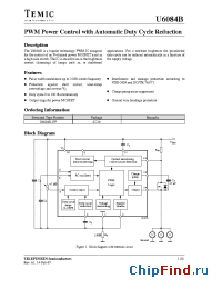 Datasheet U6084B-FP manufacturer TEMIC