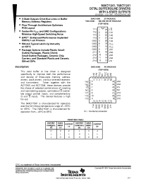 Datasheet 54AC11241 manufacturer TI