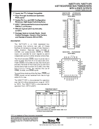 Datasheet 54ACT11470 manufacturer TI