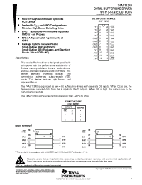 Datasheet 74AC11240PW manufacturer TI