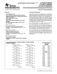 Datasheet 74FCT162245ETPACT manufacturer TI