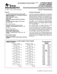 Datasheet 74FCT162H245ATPVC manufacturer TI