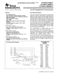 Datasheet 74FCT162H501CTPVC manufacturer TI