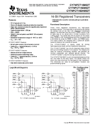 Datasheet 74FCT162H952CTPVCT manufacturer TI