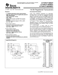 Datasheet 74FCT162H952ETPAC manufacturer TI