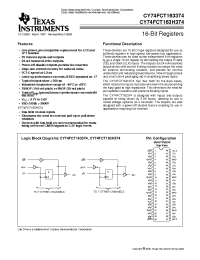 Datasheet 74FCT163H374CPVCT manufacturer TI