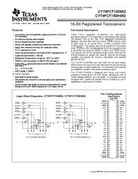 Datasheet 74FCT163H952CPVCT manufacturer TI