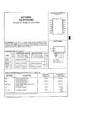 Datasheet 74LS92PC manufacturer TI