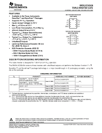 Datasheet 74LVC3GU04DCURE4 manufacturer TI
