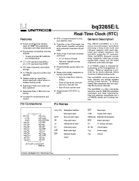 Datasheet BQ3285EP manufacturer TI