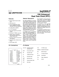 Datasheet BQ3285L manufacturer TI