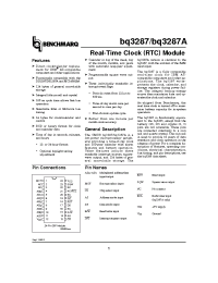 Datasheet BQ3287 manufacturer TI