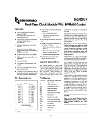 Datasheet BQ4287MT- manufacturer TI