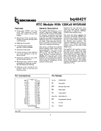 Datasheet BQ4842Y manufacturer TI