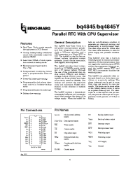 Datasheet BQ4845S-A4TRG4 manufacturer TI