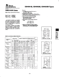 Datasheet CD4001B manufacturer TI