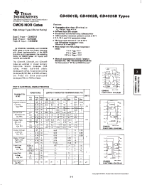 Datasheet CD4001BE manufacturer TI