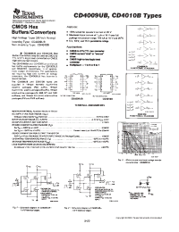 Datasheet CD4009UBM manufacturer TI