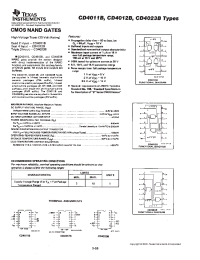 Datasheet CD4011 manufacturer TI