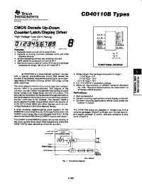 Datasheet CD40110BE manufacturer TI