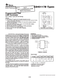 Datasheet CD40117BPWR manufacturer TI