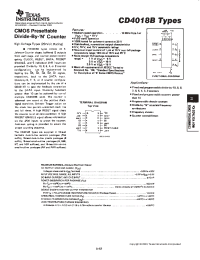 Datasheet CD4018B manufacturer TI