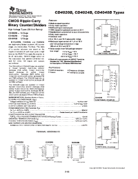 Datasheet CD4024BMT manufacturer TI