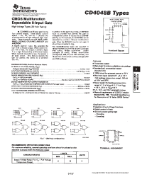 Datasheet CD4048BF3A manufacturer TI
