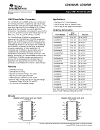 Datasheet CD4049 manufacturer TI
