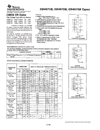 Datasheet CD4071BF3A manufacturer TI