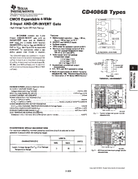 Datasheet CD4086 manufacturer TI