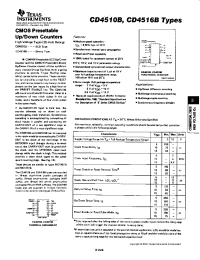 Datasheet CD4516 manufacturer TI