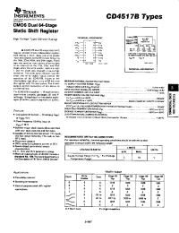 Datasheet CD4517 manufacturer TI