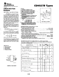 Datasheet CD4527B manufacturer TI