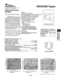 Datasheet CD4532BM96 manufacturer TI