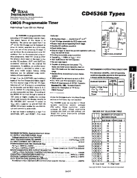 Datasheet CD4536BDW manufacturer TI