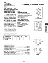Datasheet CD4555BE manufacturer TI
